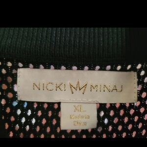 Nicki Minaj Black Mesh Top Knit Dress
